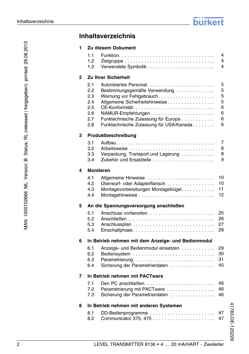 Burkert Type 8136 User Manual | Page 78 / 232