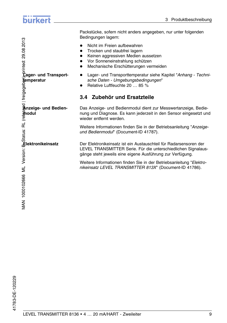 4 zubehör und ersatzteile | Burkert Type 8136 User Manual | Page 85 / 232