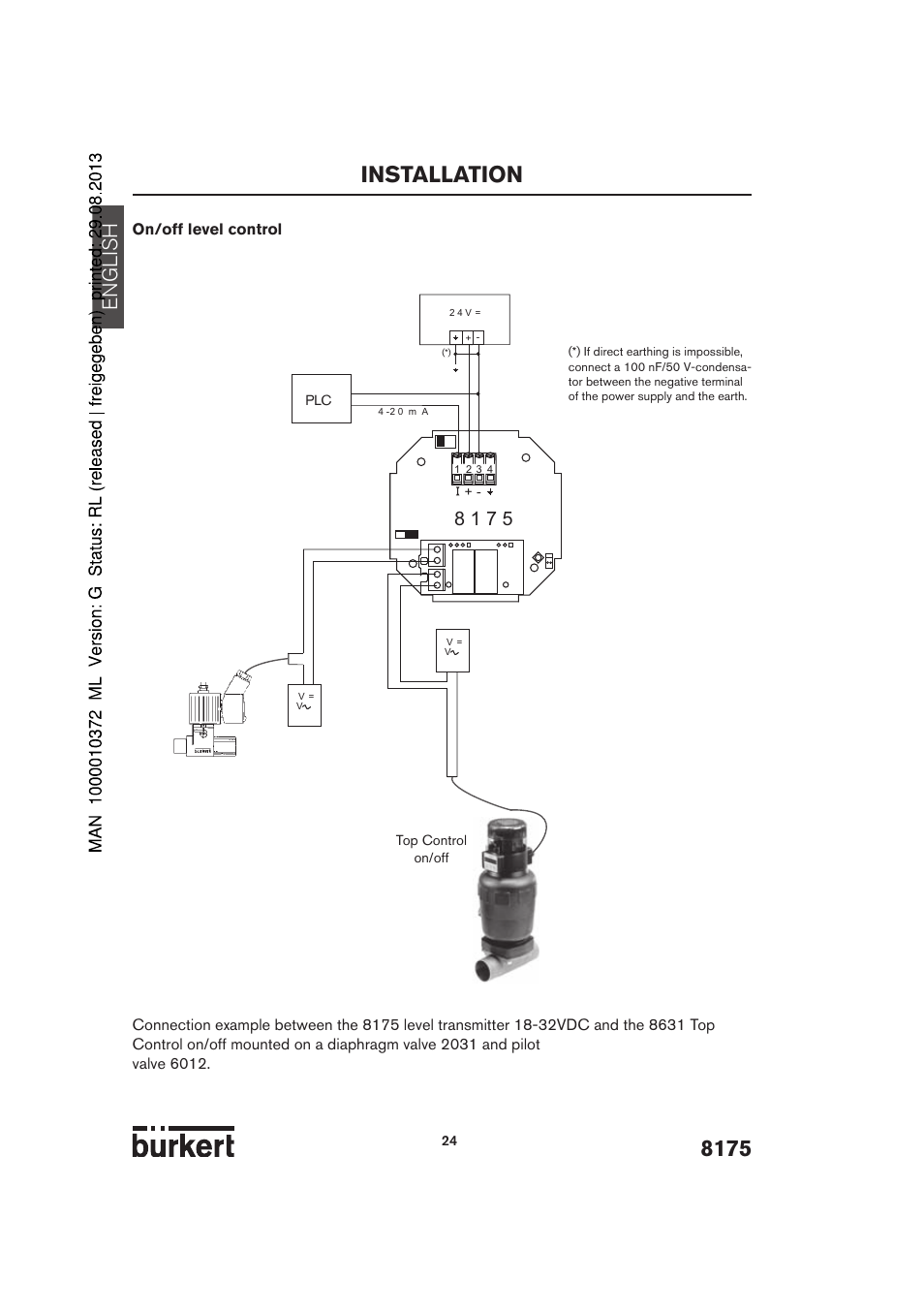 Installation, English | Burkert Type 8175 User Manual | Page 92 / 204