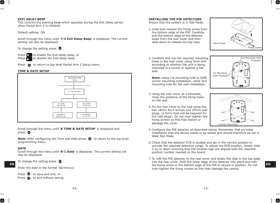 ELRO HA68S Multi-zone professional alarm system USERS MANUAL User Manual | Page 15 / 34