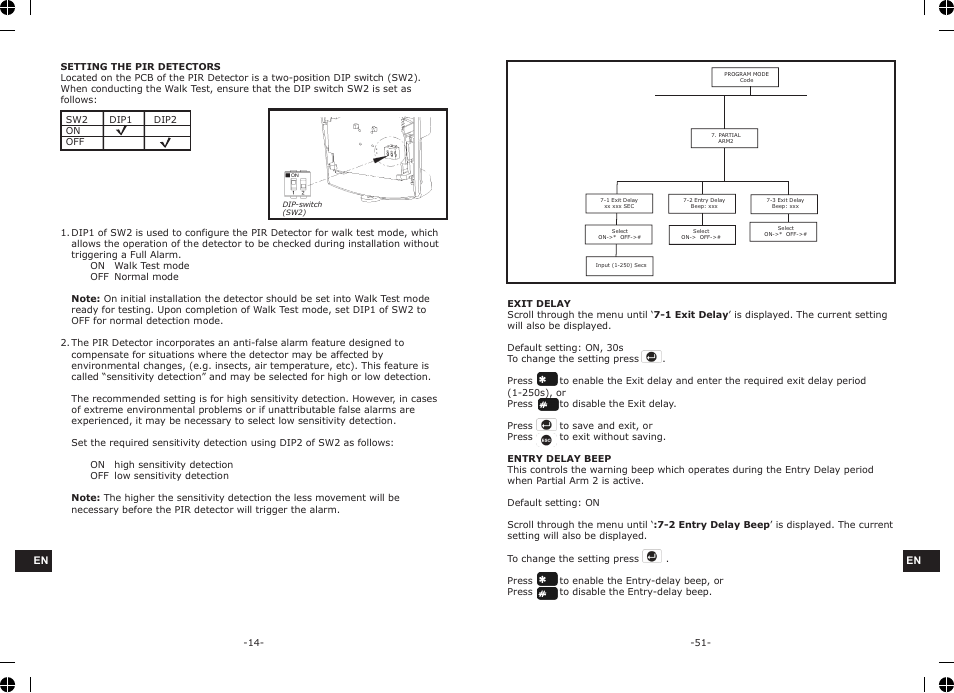 ELRO HA68S Multi-zone professional alarm system USERS MANUAL User Manual | Page 16 / 34