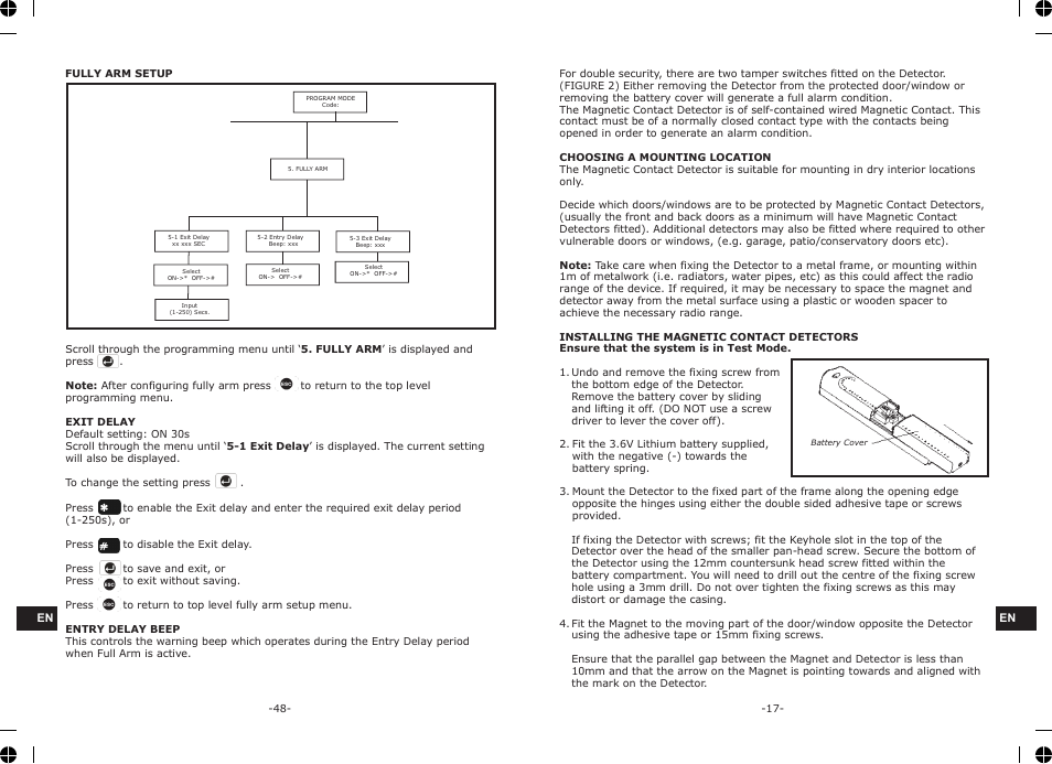 ELRO HA68S Multi-zone professional alarm system USERS MANUAL User Manual | Page 19 / 34