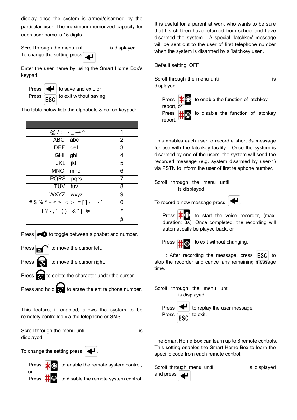 ELRO HIS20S Security & home automation system EXPANDED USERS MANUAL User Manual | Page 24 / 62