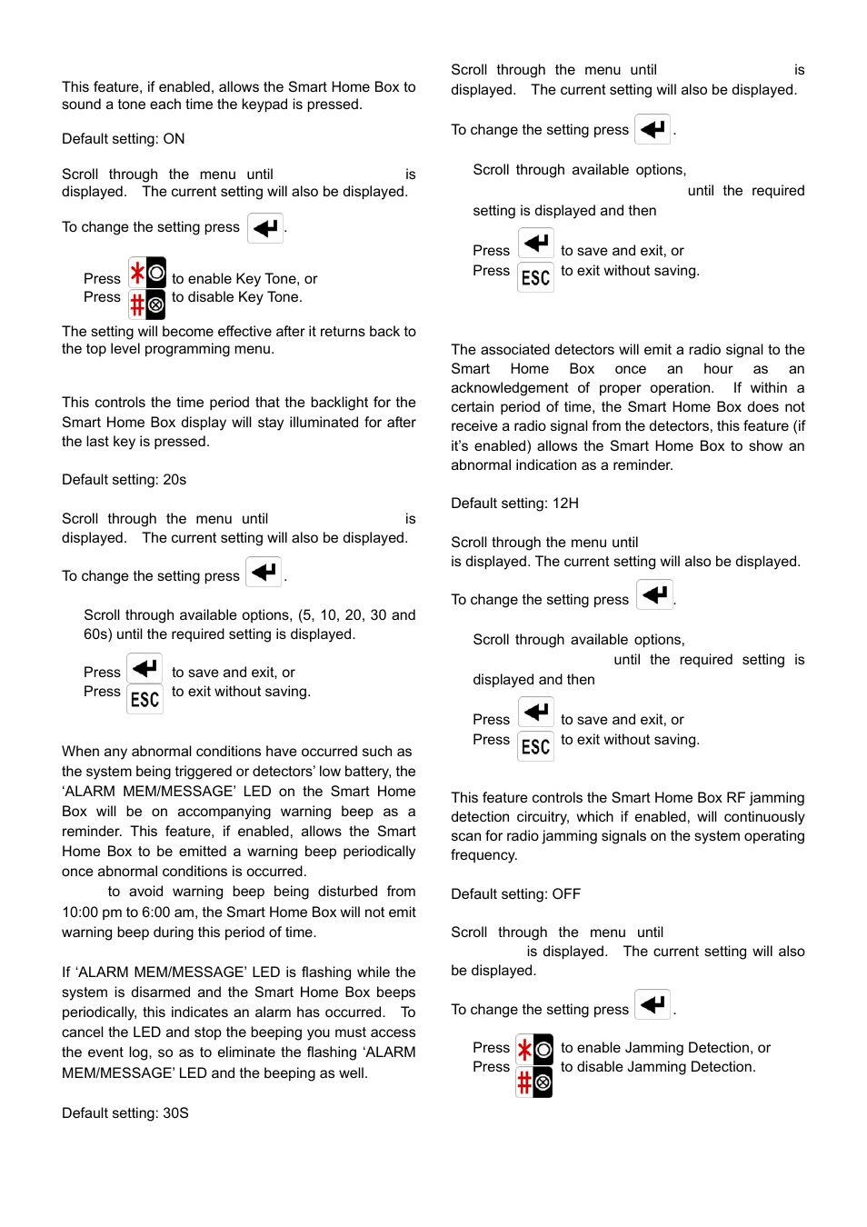 ELRO HIS20S Security & home automation system EXPANDED USERS MANUAL User Manual | Page 28 / 62