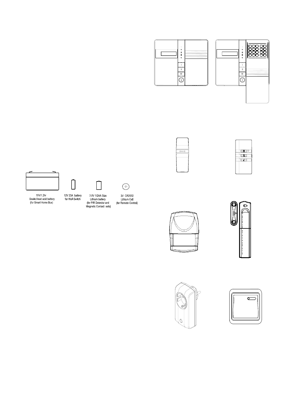 Kit contents | ELRO HIS20S Security & home automation system EXPANDED USERS MANUAL User Manual | Page 3 / 62