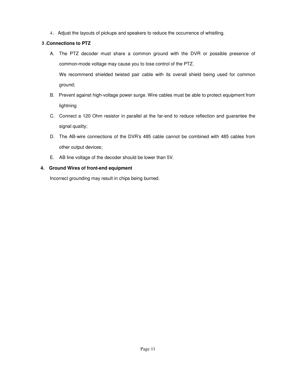 ELRO FA420DVR 4-ch digital recorder + 500 gb hard disc USERS MANUAL User Manual | Page 11 / 73