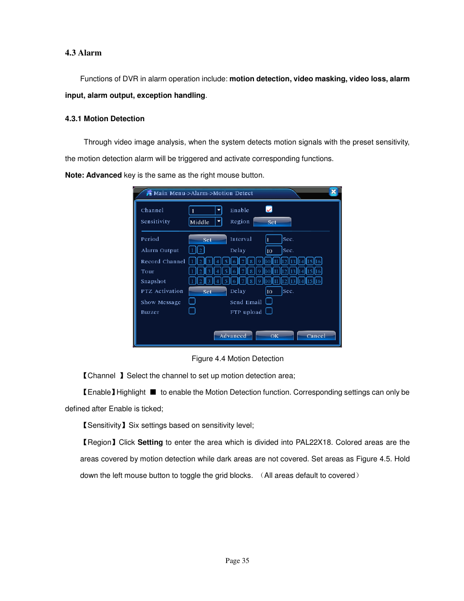 ELRO FA420DVR 4-ch digital recorder + 500 gb hard disc USERS MANUAL User Manual | Page 35 / 73