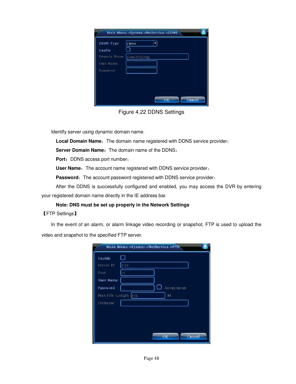 ELRO FA420DVR 4-ch digital recorder + 500 gb hard disc USERS MANUAL User Manual | Page 48 / 73