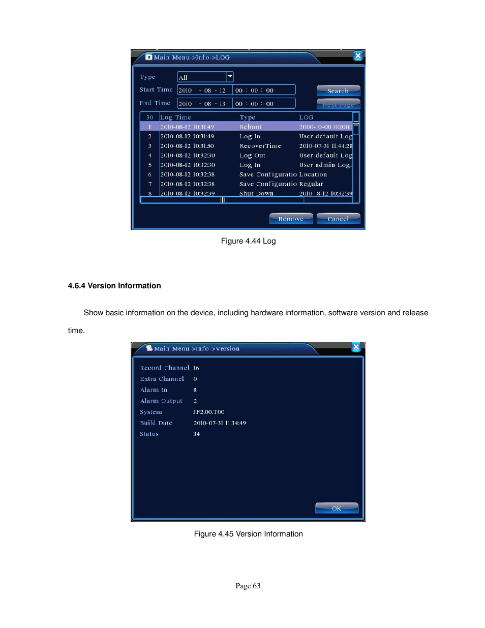 ELRO FA420DVR 4-ch digital recorder + 500 gb hard disc USERS MANUAL User Manual | Page 63 / 73