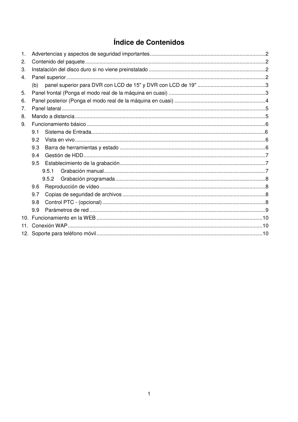 ELRO DVR151S Camera security DVR-system QUICK GUIDE User Manual | Page 2 / 13