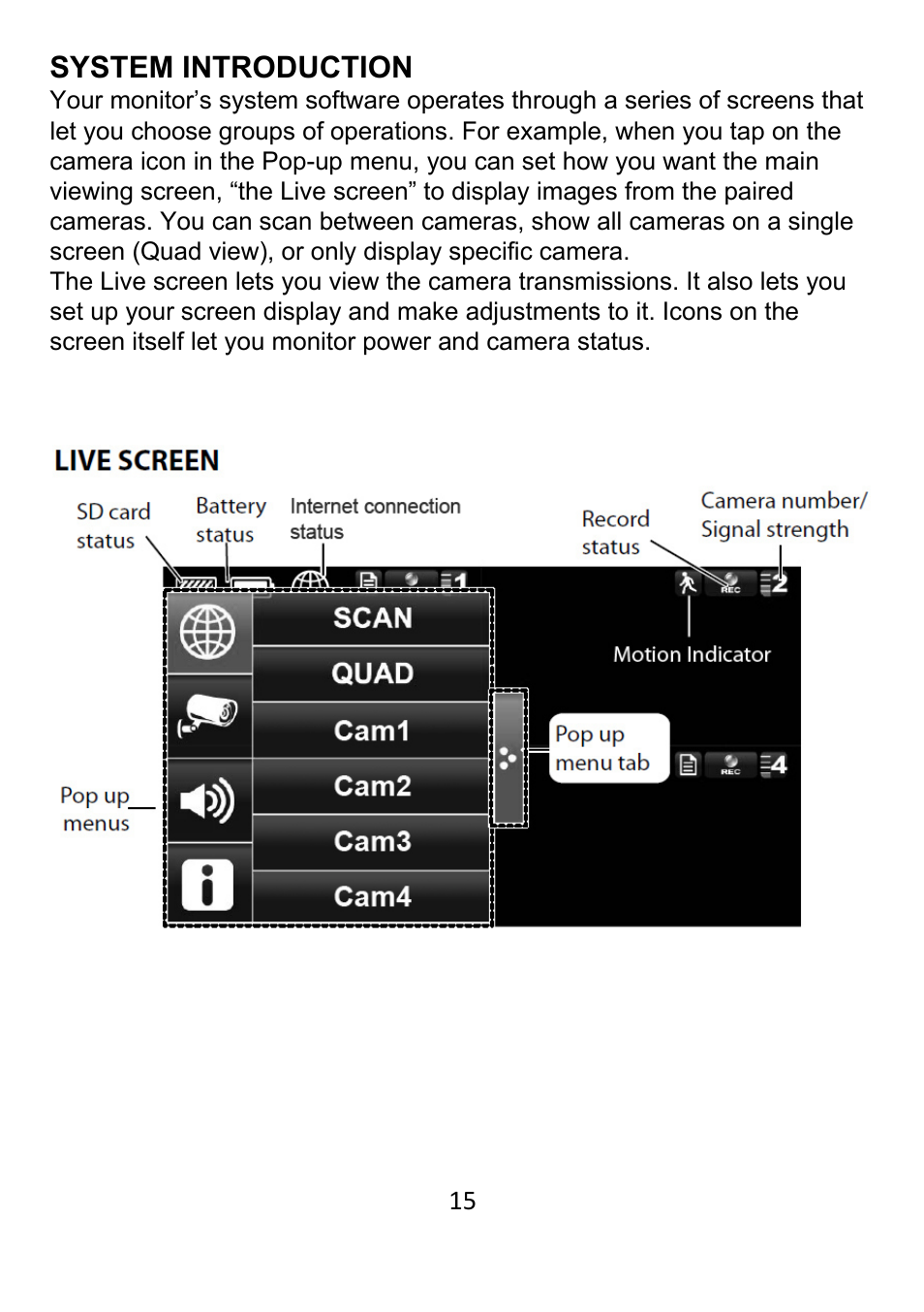 System introduction | ELRO DWH SERIES VIDEO SECURITY SYSTEM User Manual | Page 15 / 39