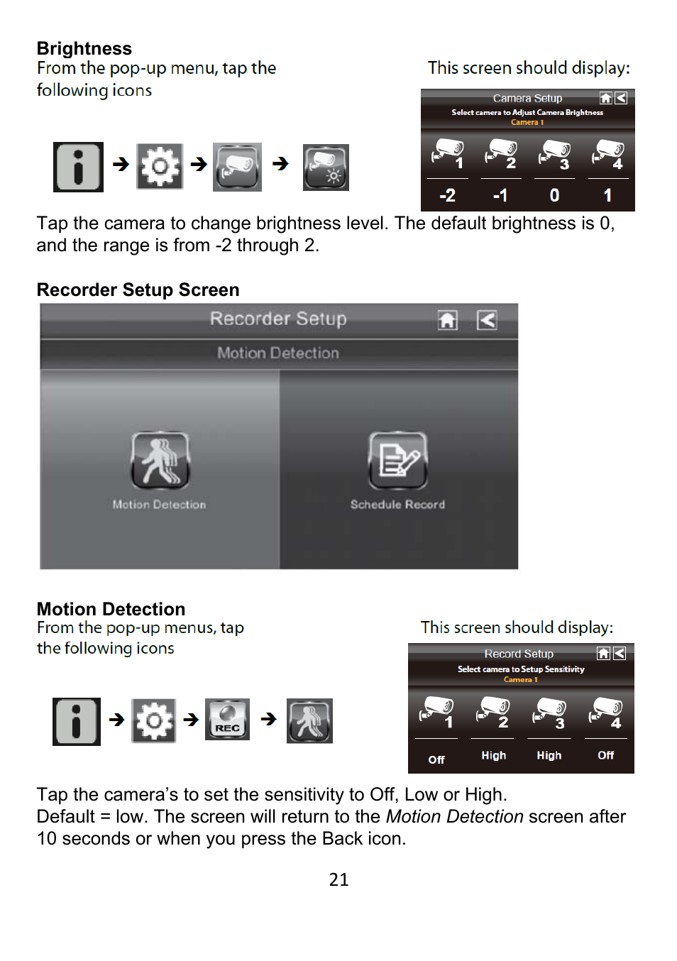 ELRO DWH SERIES VIDEO SECURITY SYSTEM User Manual | Page 21 / 39