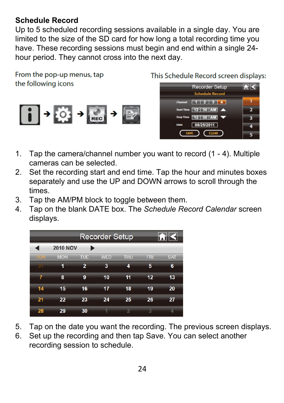 ELRO DWH SERIES VIDEO SECURITY SYSTEM User Manual | Page 24 / 39