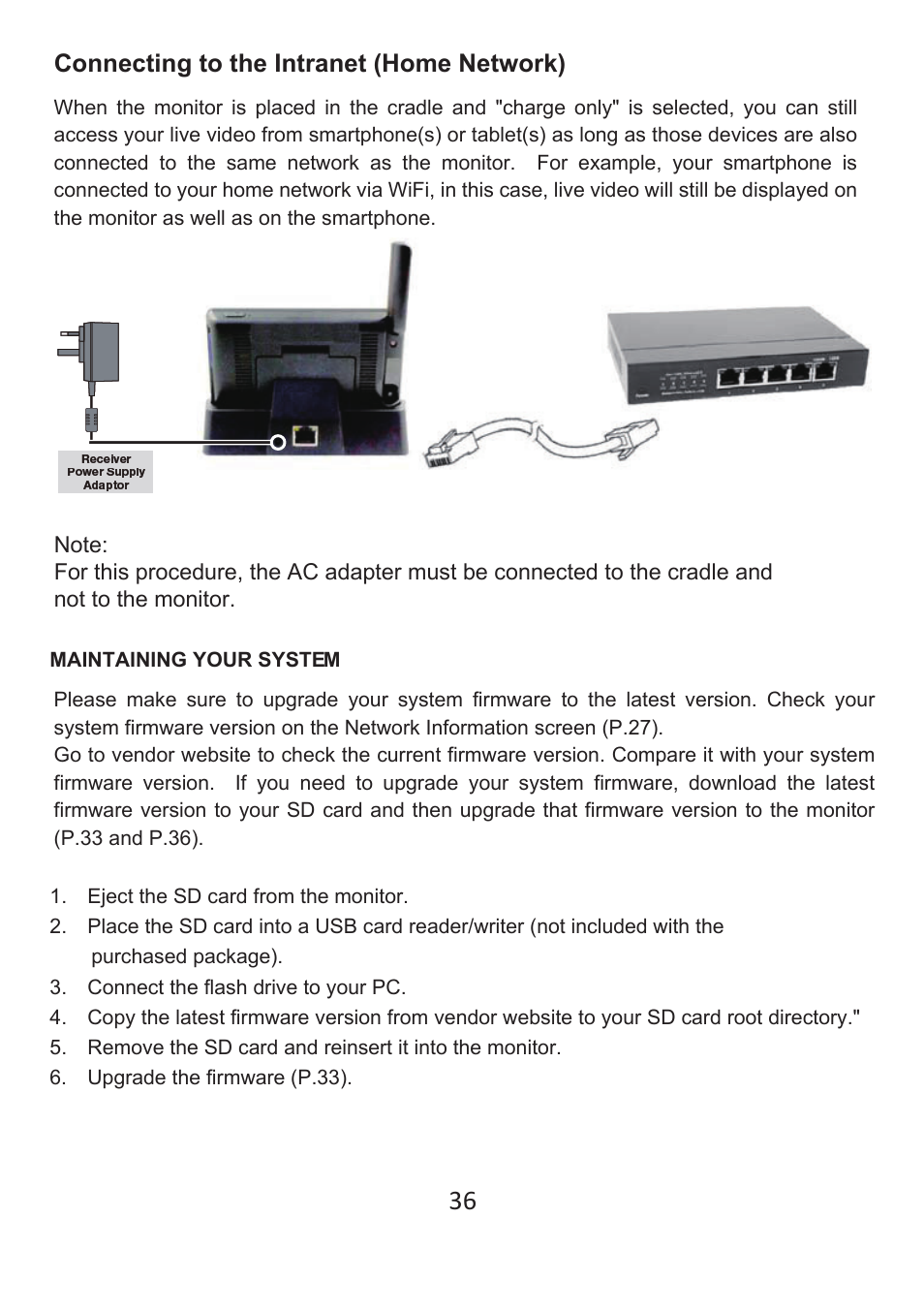 ELRO DWH SERIES VIDEO SECURITY SYSTEM User Manual | Page 36 / 39