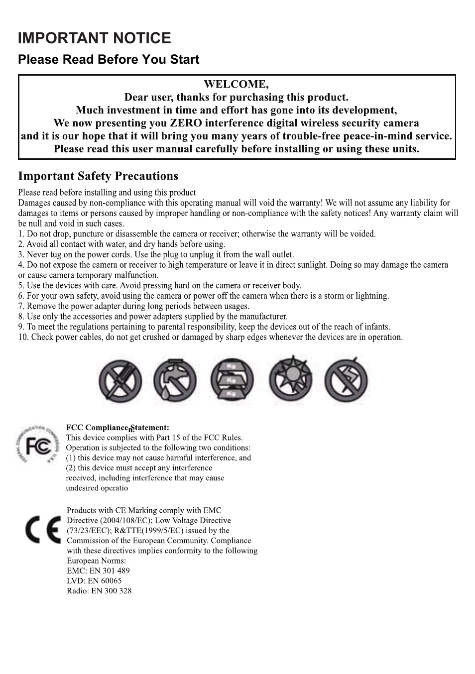 ELRO DWH SERIES VIDEO SECURITY SYSTEM User Manual | Page 4 / 39