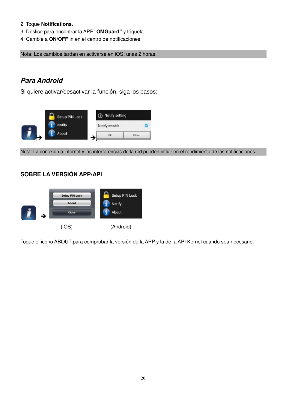 Para android | ELRO C905IP Plug & play network camera USERS MANUAL User Manual | Page 21 / 32