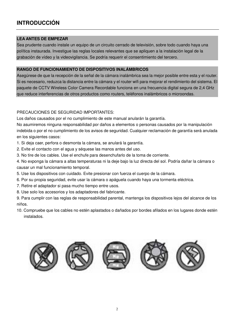 Introducción | ELRO C905IP Plug & play network camera USERS MANUAL User Manual | Page 3 / 32