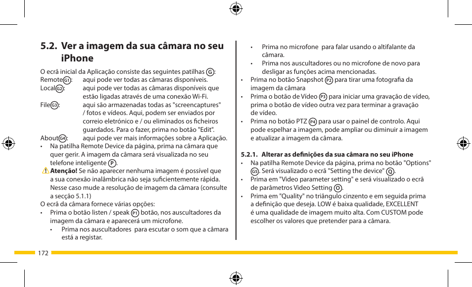Ver a imagem da sua câmara no seu iphone | ELRO FA703IP Plug & play wifi network camera User Manual | Page 172 / 176