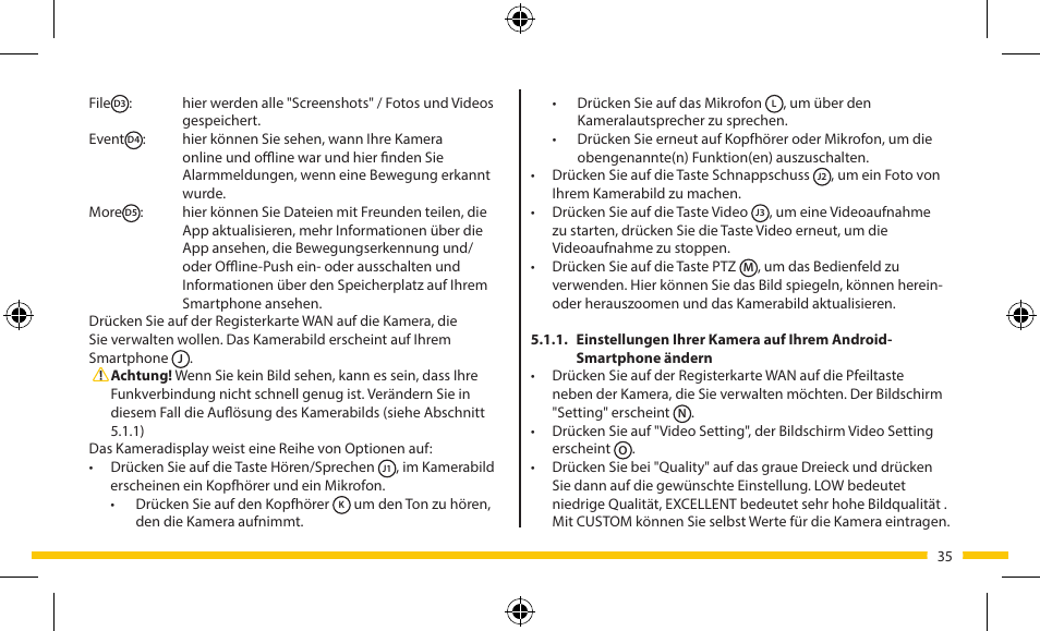 ELRO FA703IP Plug & play wifi network camera User Manual | Page 35 / 176