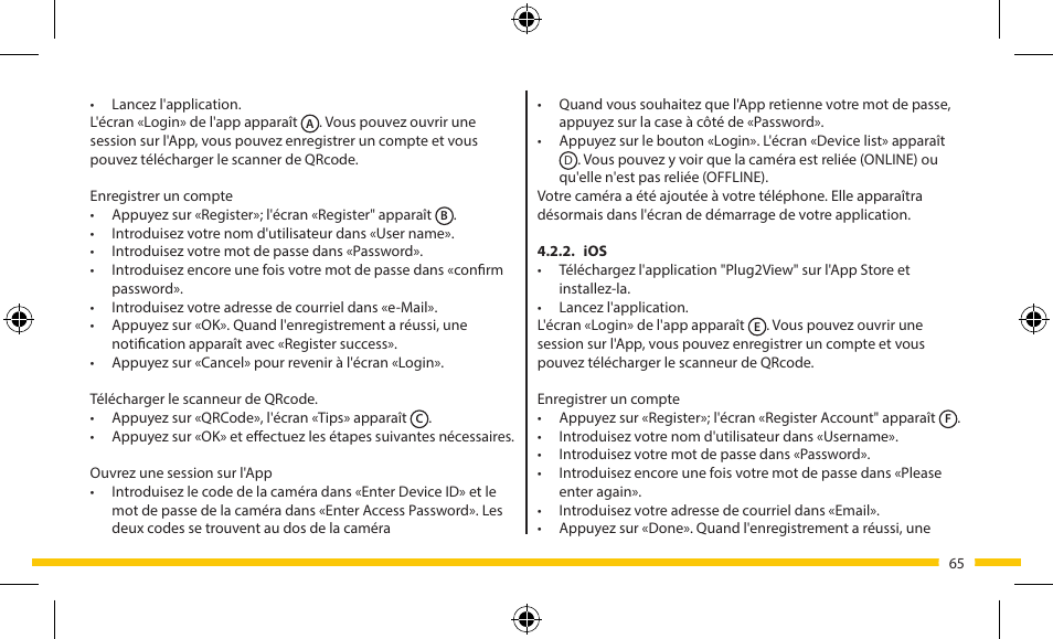 ELRO FA703IP Plug & play wifi network camera User Manual | Page 65 / 176
