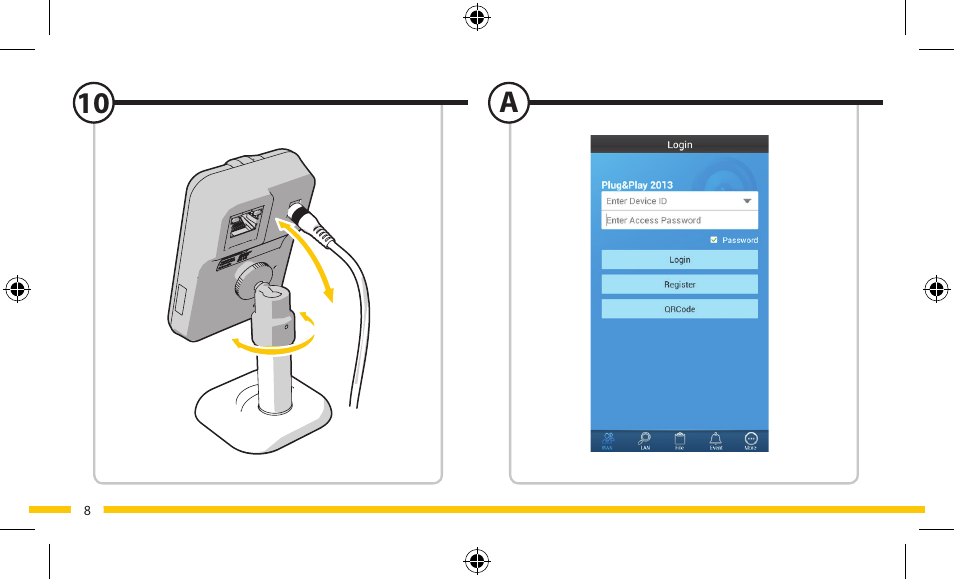 10 a | ELRO FA703IP Plug & play wifi network camera User Manual | Page 8 / 176