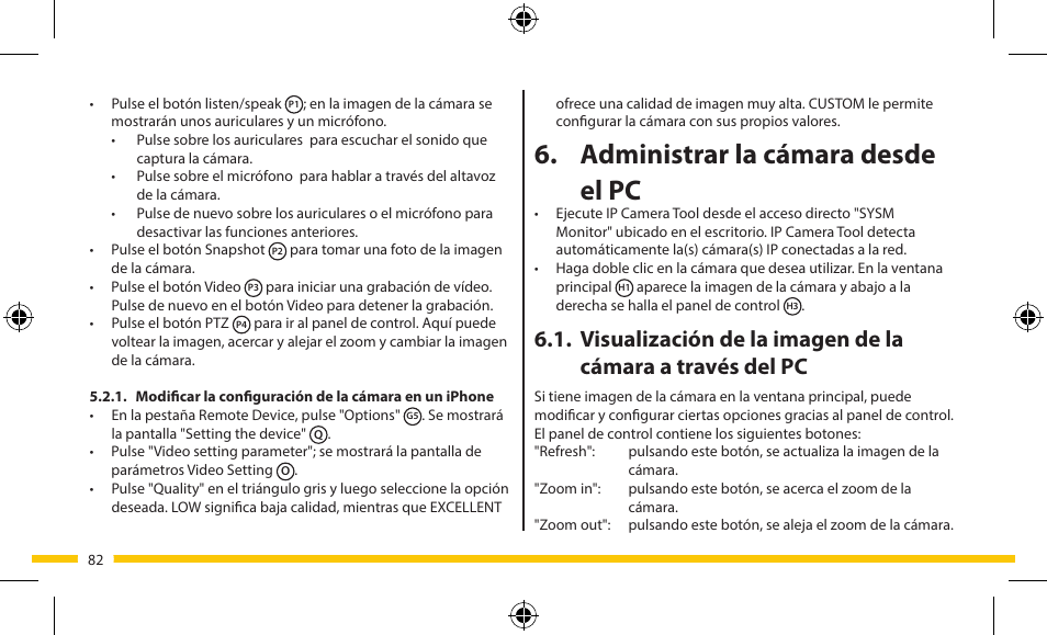 Administrar la cámara desde el pc | ELRO FA703IP Plug & play wifi network camera User Manual | Page 82 / 176