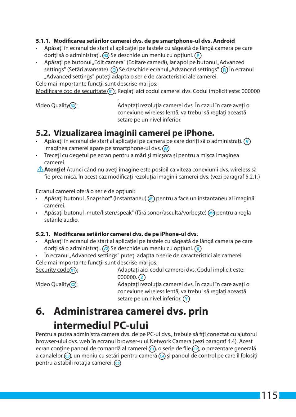 Vizualizarea imaginii camerei pe iphone | ELRO C904IP.2 Plug & play network camera User Manual | Page 115 / 140