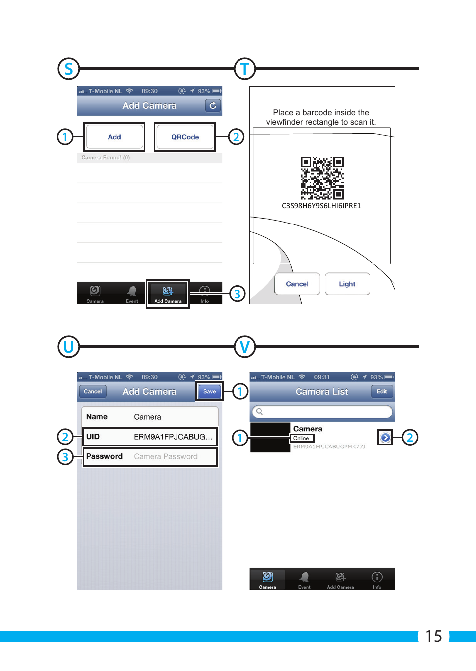 St u v | ELRO C904IP.2 Plug & play network camera User Manual | Page 15 / 140