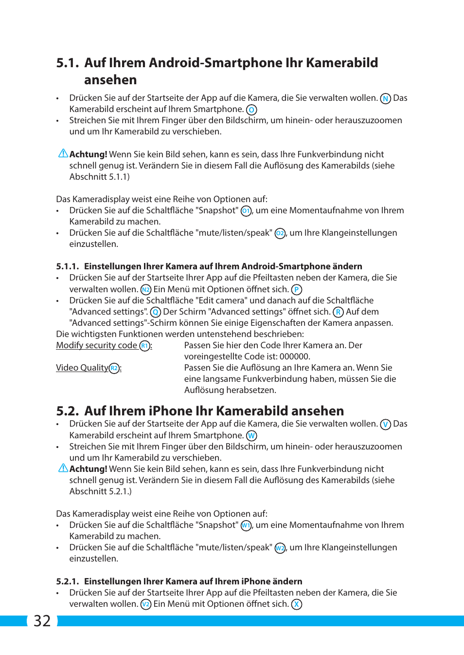 Auf ihrem iphone ihr kamerabild ansehen | ELRO C904IP.2 Plug & play network camera User Manual | Page 32 / 140