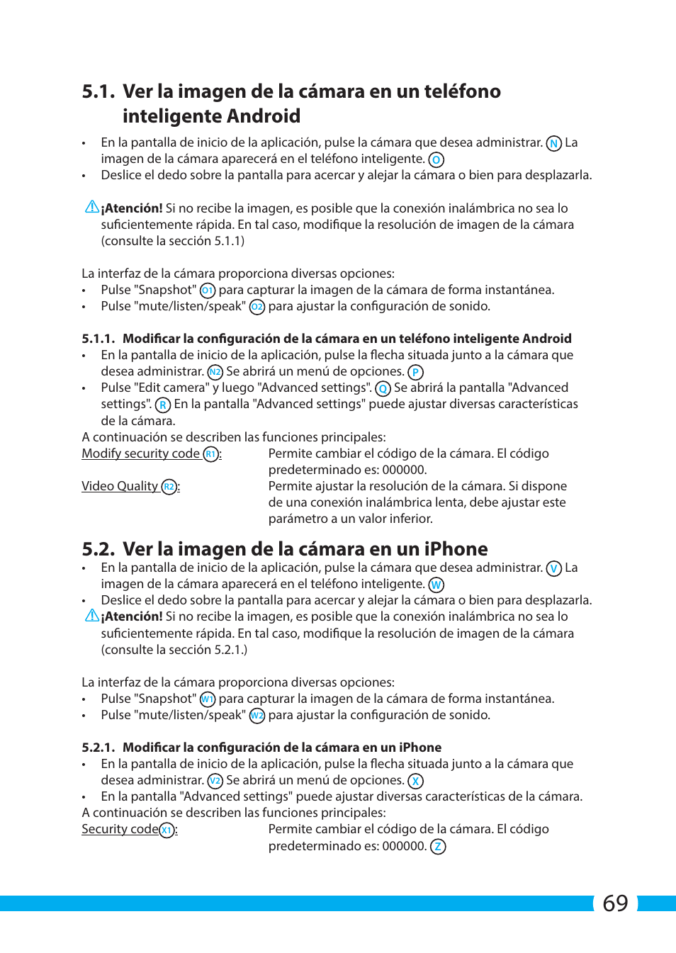 Ver la imagen de la cámara en un iphone | ELRO C904IP.2 Plug & play network camera User Manual | Page 69 / 140