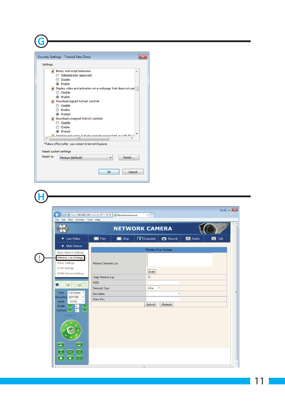 ELRO C704IP.2 WiFi network pt camera User Manual | Page 11 / 140