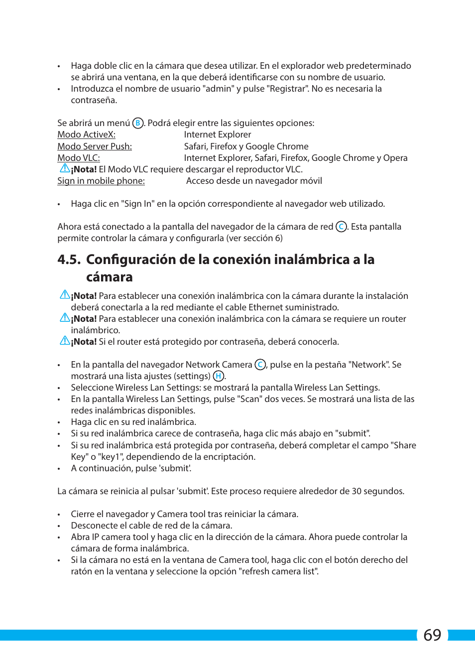 ELRO C704IP.2 WiFi network pt camera User Manual | Page 69 / 140