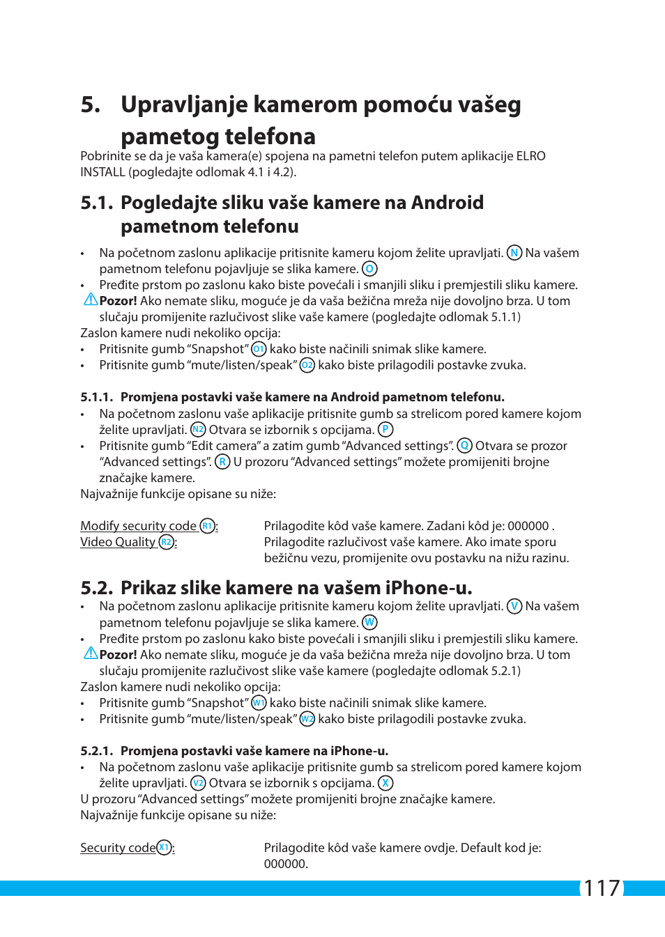 Prikaz slike kamere na vašem iphone-u | ELRO C903IP.2 Plug & play network camera User Manual | Page 117 / 132