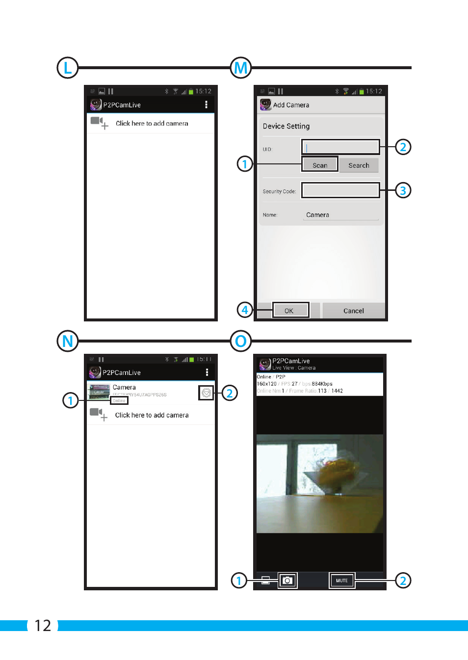 12 l m n o | ELRO C903IP.2 Plug & play network camera User Manual | Page 12 / 132