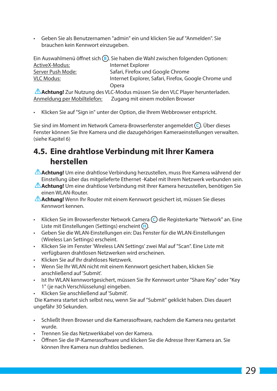 ELRO C903IP.2 Plug & play network camera User Manual | Page 29 / 132