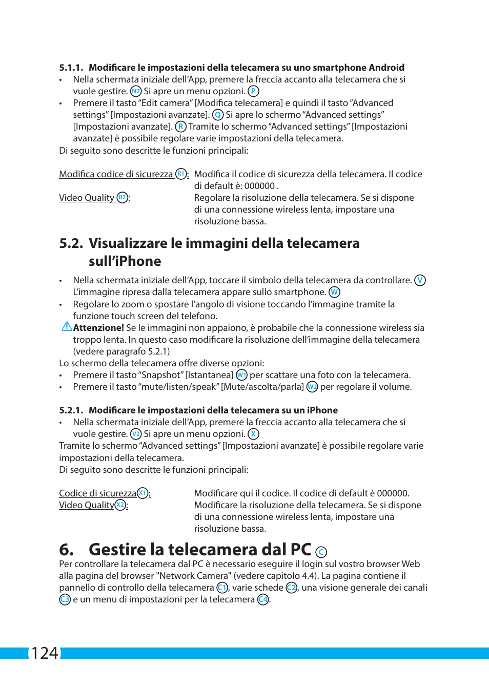 Gestire la telecamera dal pc | ELRO C803IP.2 Plug & play network camera User Manual | Page 124 / 128