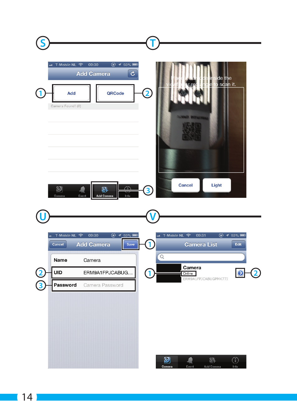 14 s t u v | ELRO C803IP.2 Plug & play network camera User Manual | Page 14 / 128