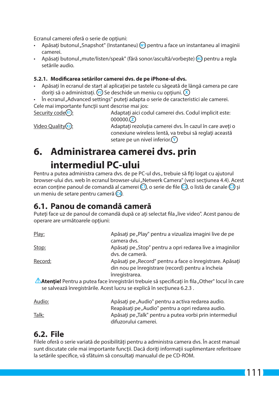 Panou de comandă cameră, File | ELRO C705IP WiFi network camera User Manual | Page 111 / 132