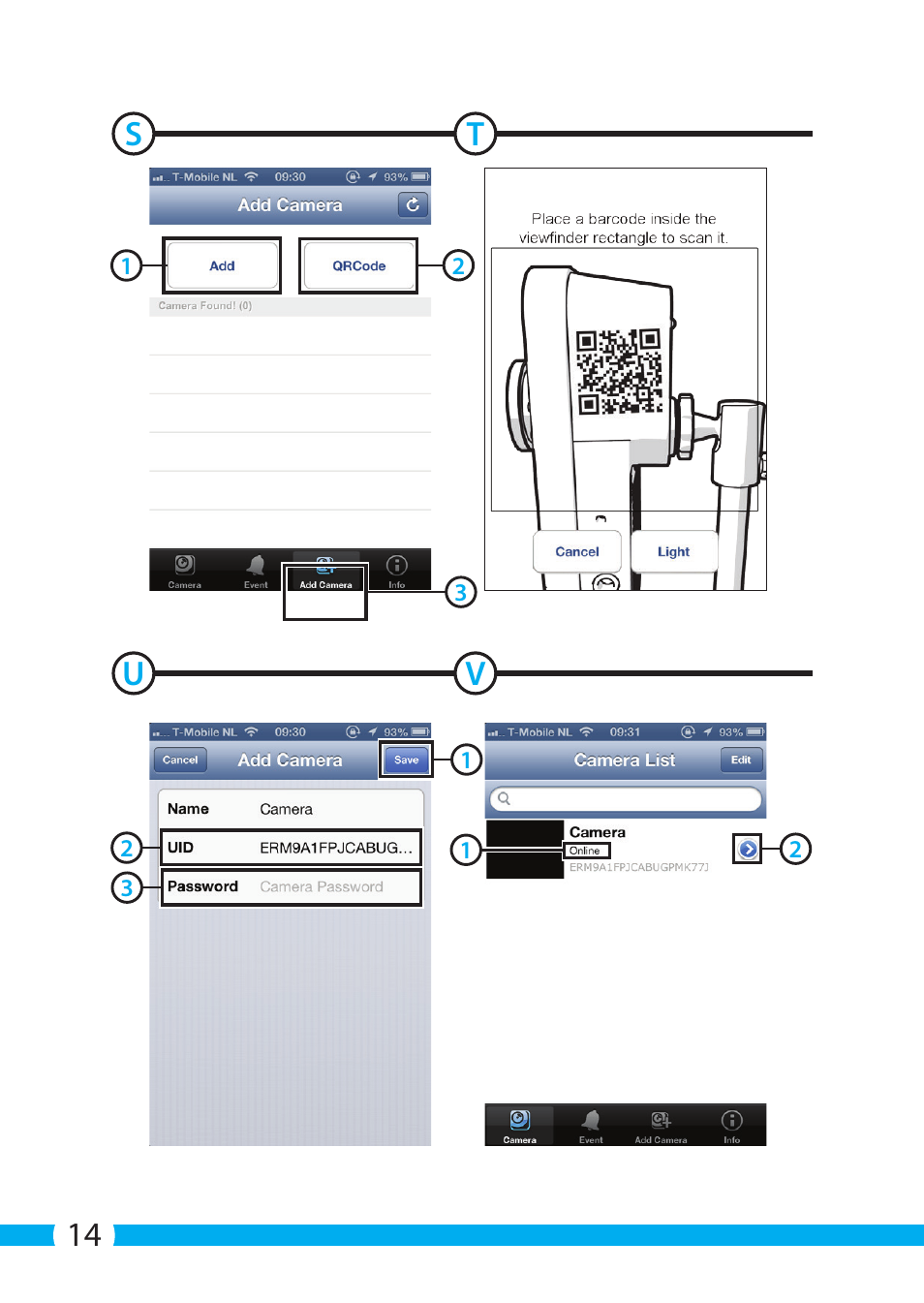 St u v | ELRO C705IP WiFi network camera User Manual | Page 14 / 132