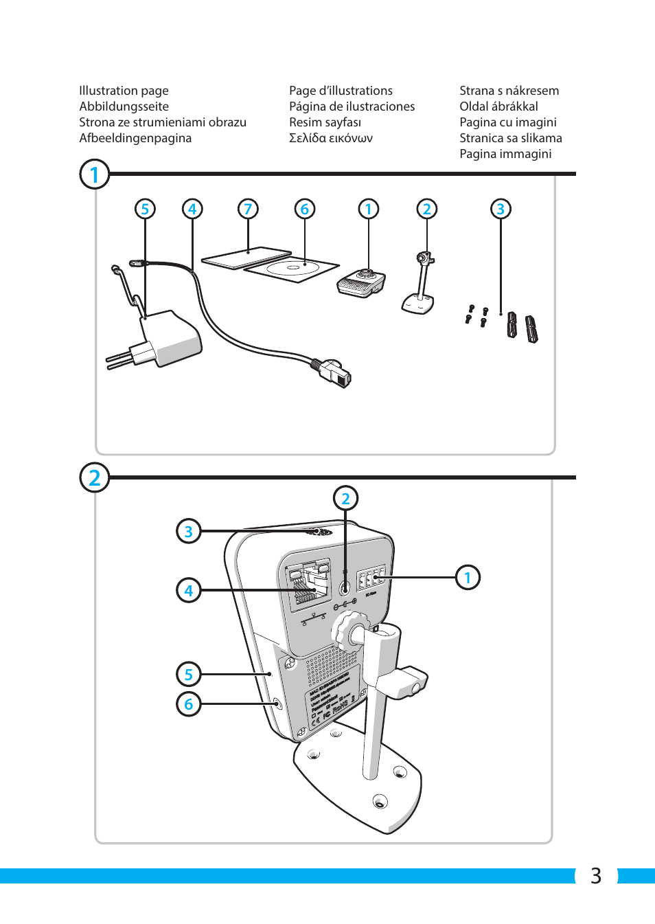 ELRO C705IP WiFi network camera User Manual | Page 3 / 132