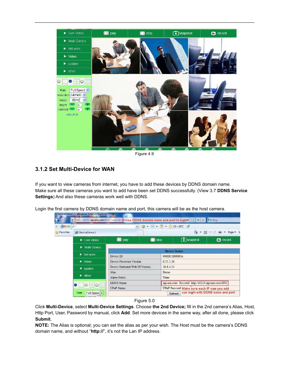 2 set multi-device for wan | ELRO C803IP Plug & Play network camera Full USERS MANUAL User Manual | Page 24 / 52
