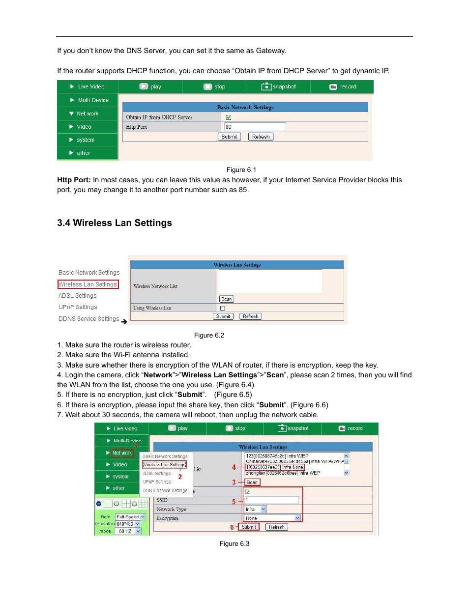 4 wireless lan settings, Ireless, Ettings | ELRO C803IP Plug & Play network camera Full USERS MANUAL User Manual | Page 29 / 52