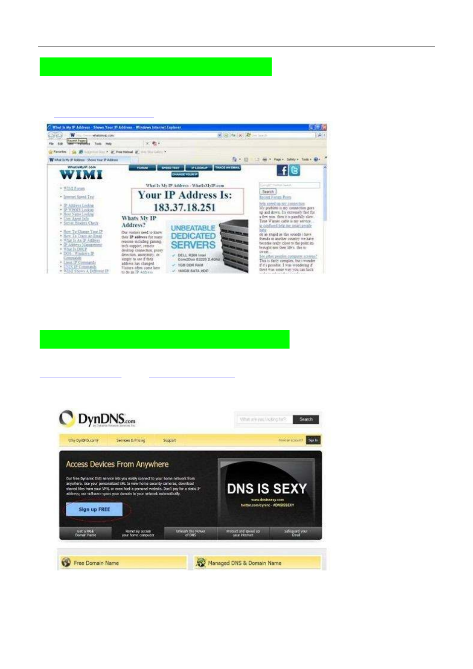 Q4: how to know the wan ip of the device, Q5: how to register a third party ddns account | ELRO C803IP Plug & Play network camera Quick Installation Guide User Manual | Page 11 / 13