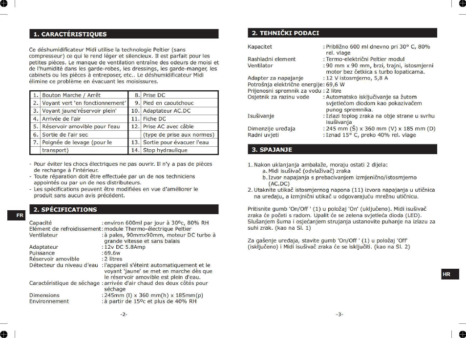 ELRO DH600 User Manual | Page 12 / 20