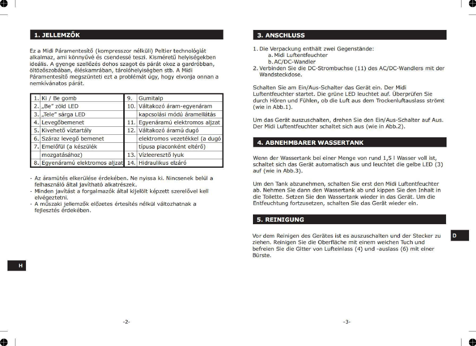 ELRO DH600 User Manual | Page 17 / 20