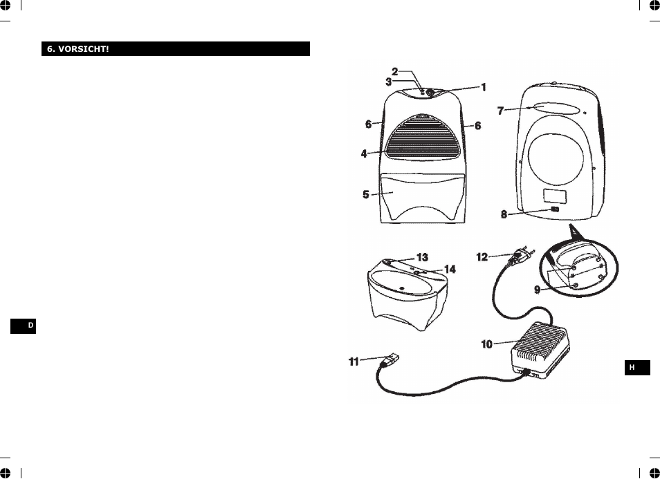 ELRO DH600 User Manual | Page 18 / 20