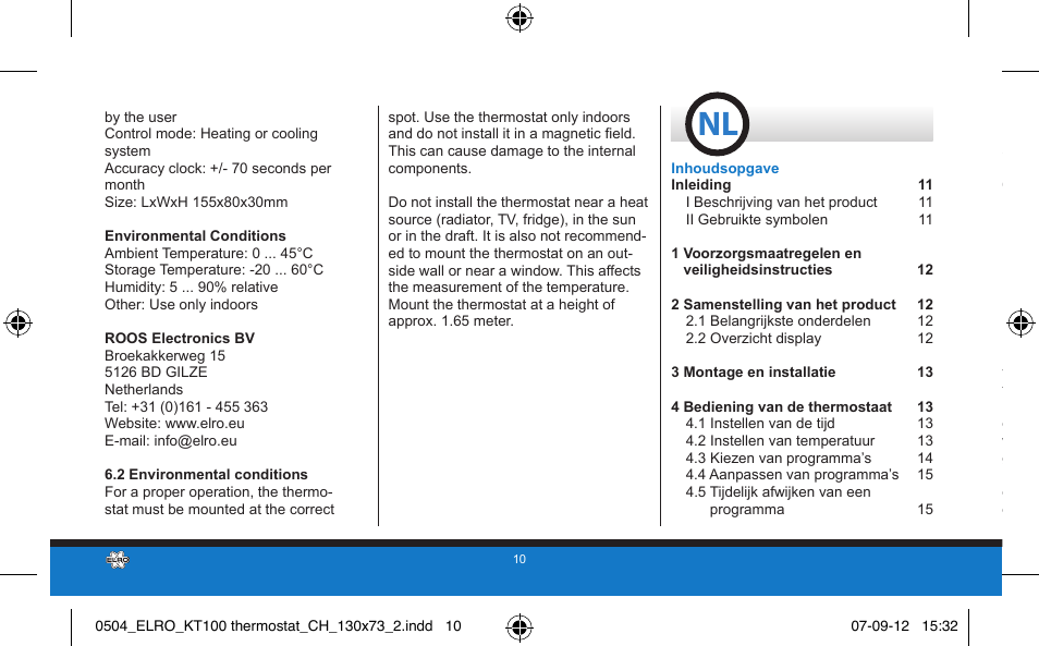 ELRO KT100 User Manual | Page 10 / 48