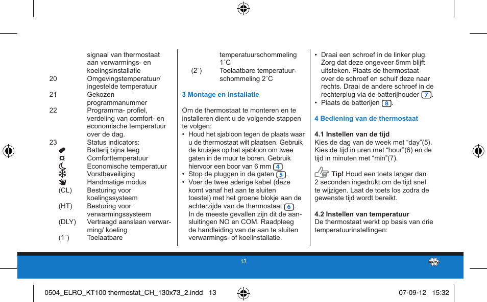 ELRO KT100 User Manual | Page 13 / 48