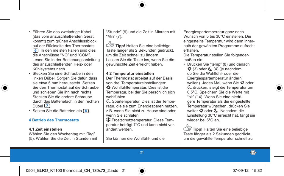 ELRO KT100 User Manual | Page 21 / 48