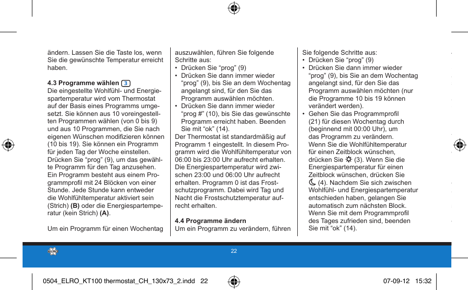 ELRO KT100 User Manual | Page 22 / 48